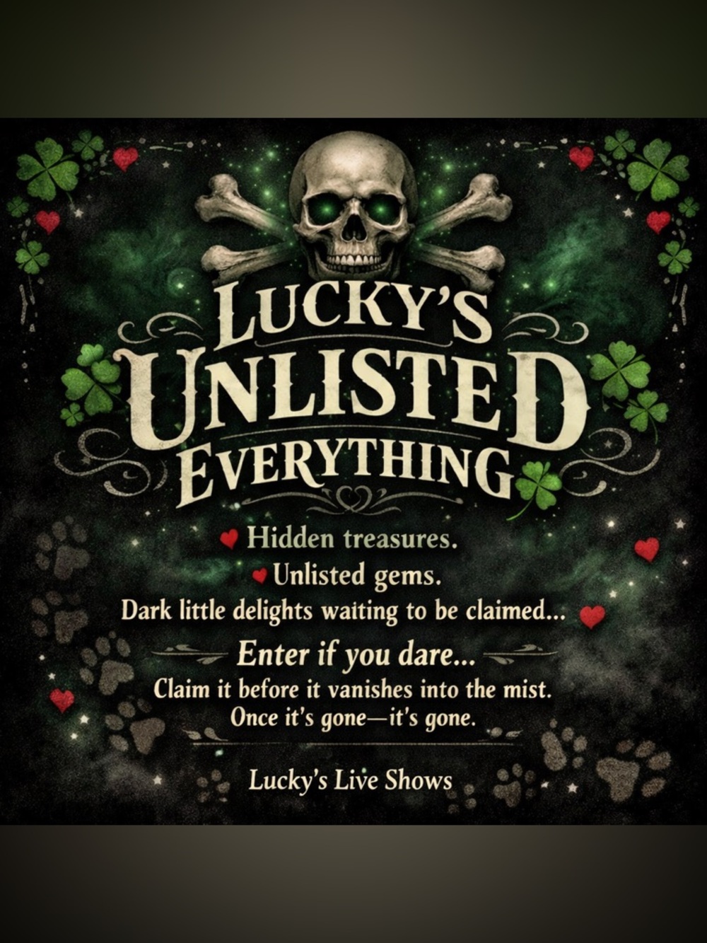 Lucky’s Live Show Listing
